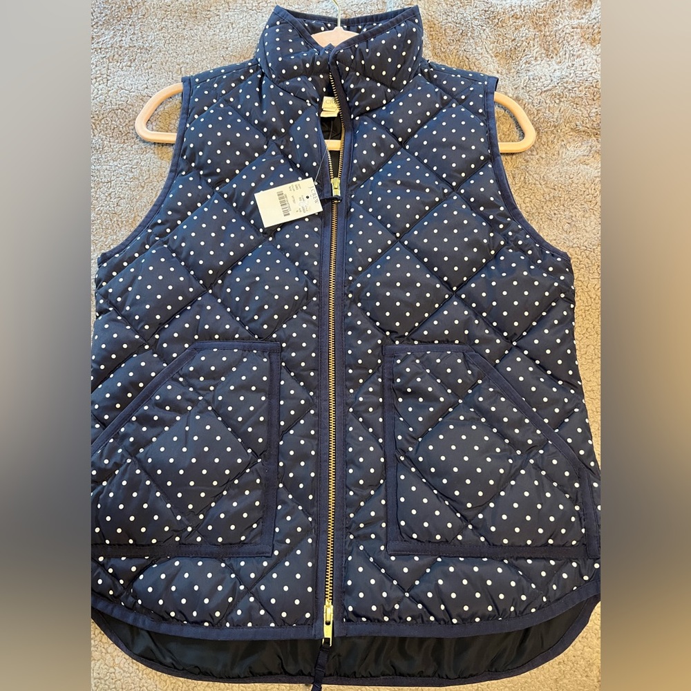 J Crew Vest Polka Dot NWT